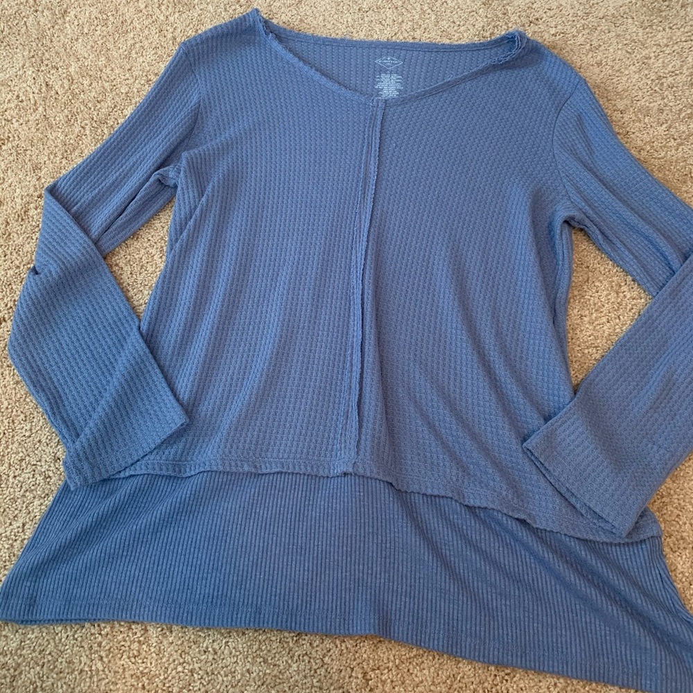 St. John’s Bay Blue Flowy Blouse